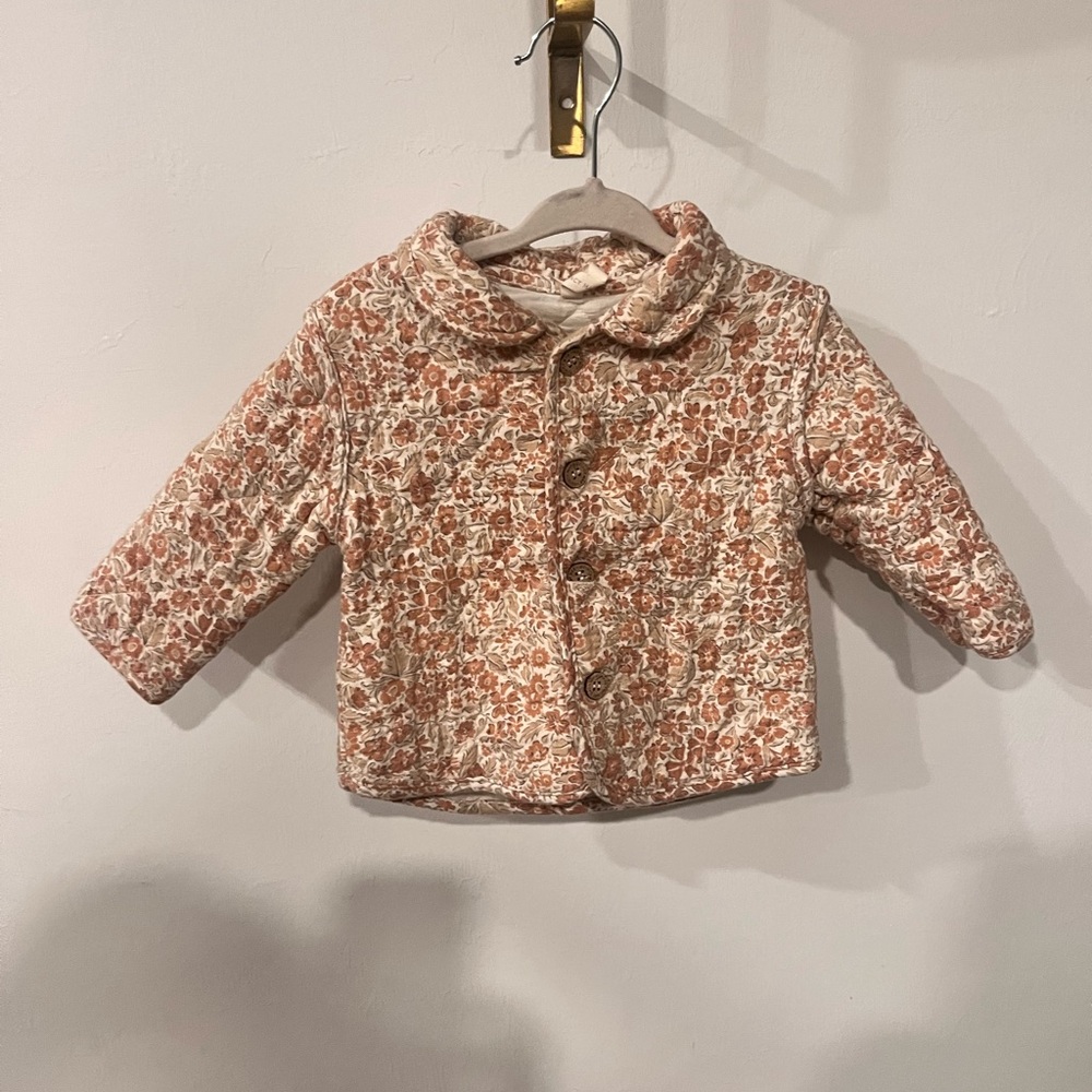 Toddler Floral Quilted Jacket